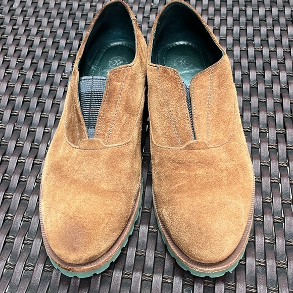 Johnston & Murphy Brown Suede Slip On Loafer 7.5 M - Picture 1 of 8